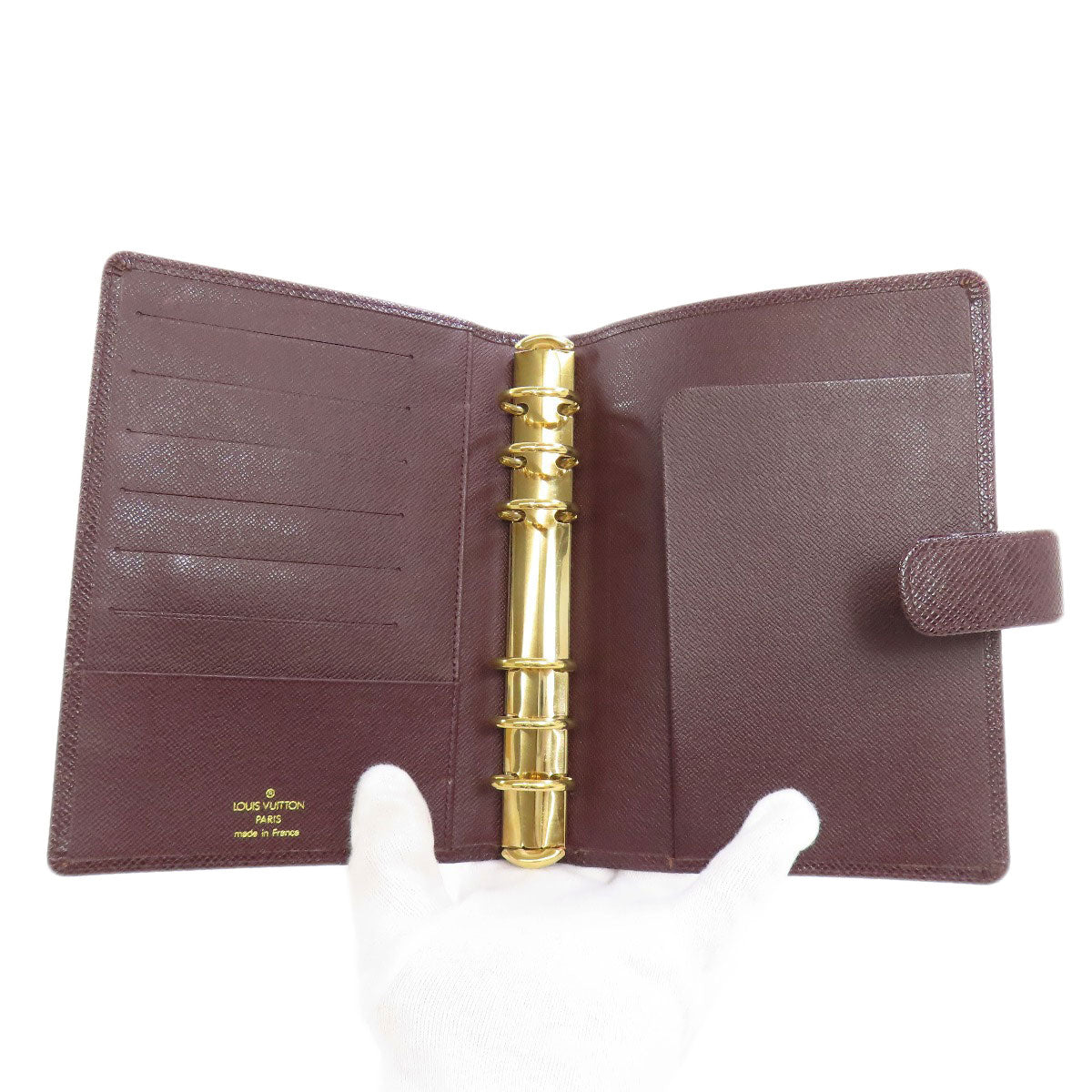 LOUIS VUITTON  R20413 Agenda MM Notebook cover  Taiga Ladies [Used]
