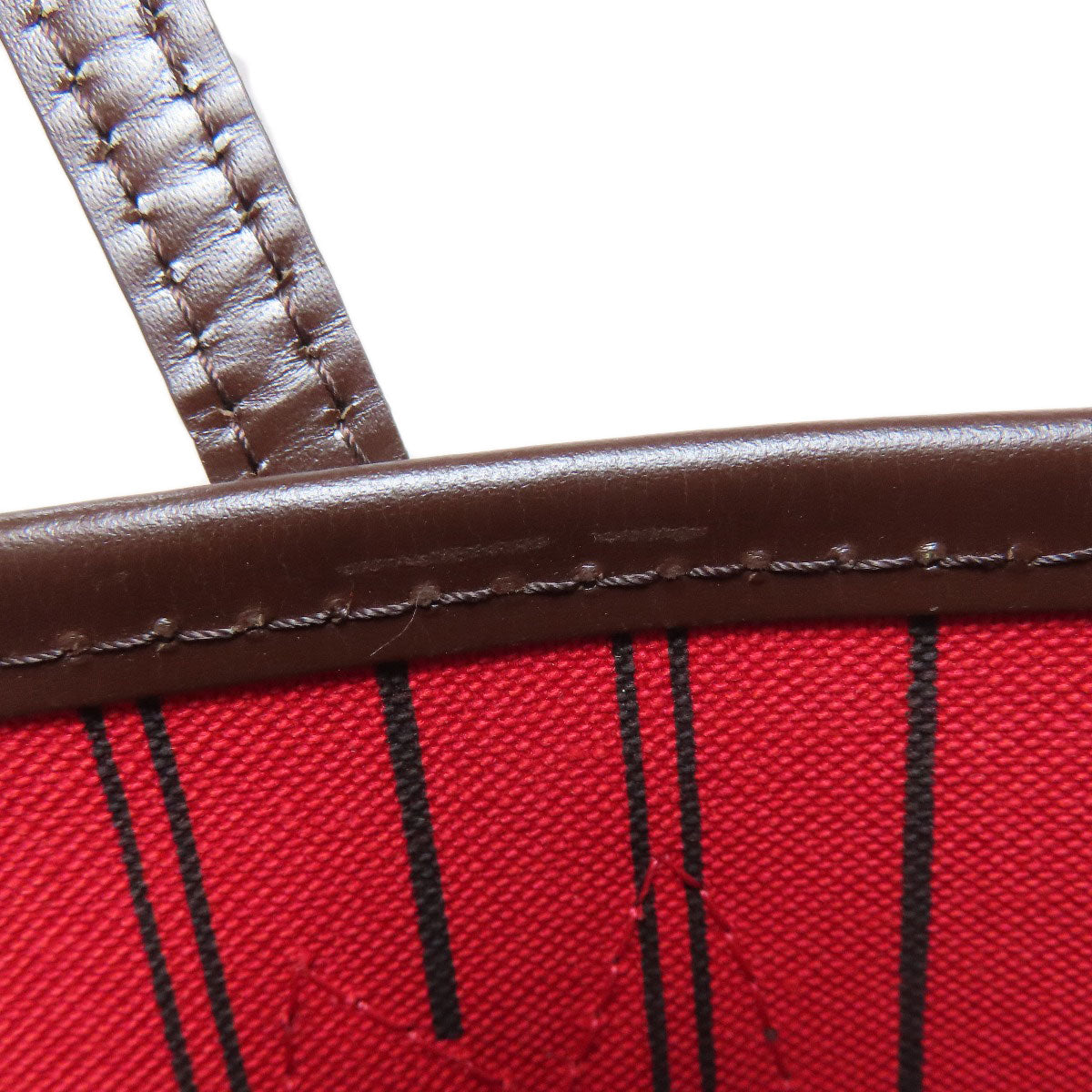 LOUIS VUITTON N51109 Never full PM Handbag Damier canvas Ladies [Used]