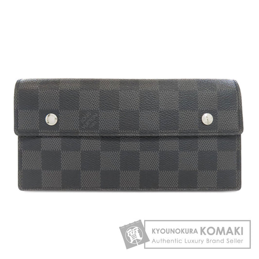 LOUIS VUITTON N60023 Acordion Long wallet (with coin pocket) Damier canvas mens [Used]