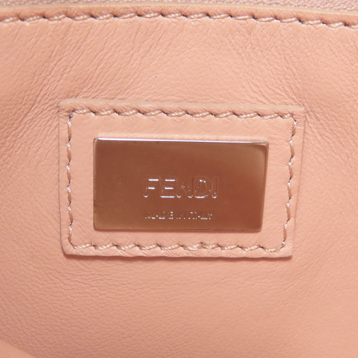 FENDI Peekaboo Mini Flower 2WAY Handbag Calf Ladies [Used]