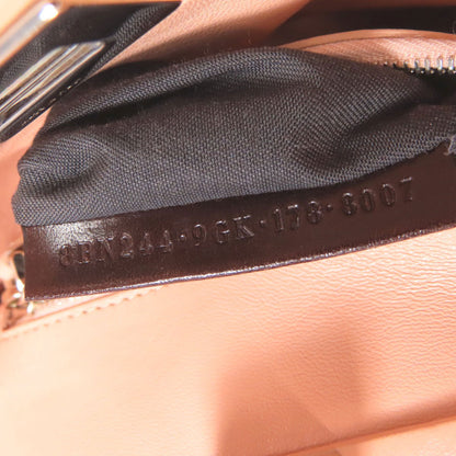 FENDI Peekaboo Mini Flower 2WAY Handbag Calf Ladies [Used]
