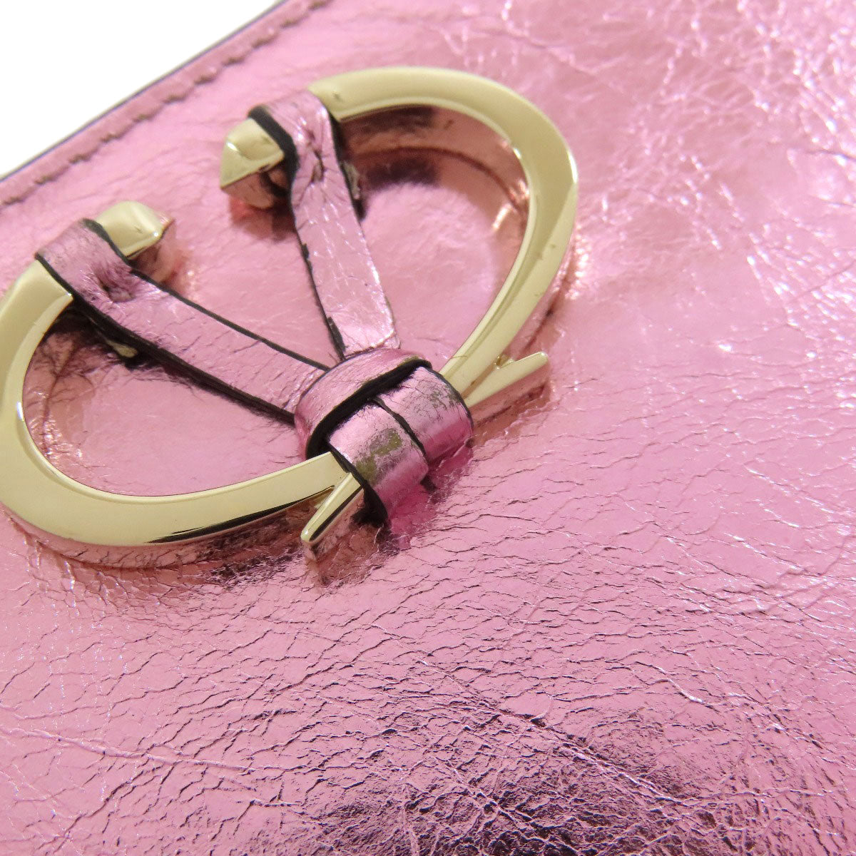 VALENTINO V logo Long wallet (with coin pocket) Calf Ladies [Used]