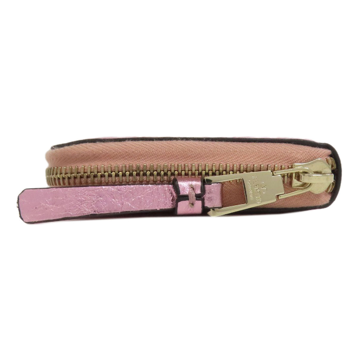 VALENTINO V logo Long wallet (with coin pocket) Calf Ladies [Used]