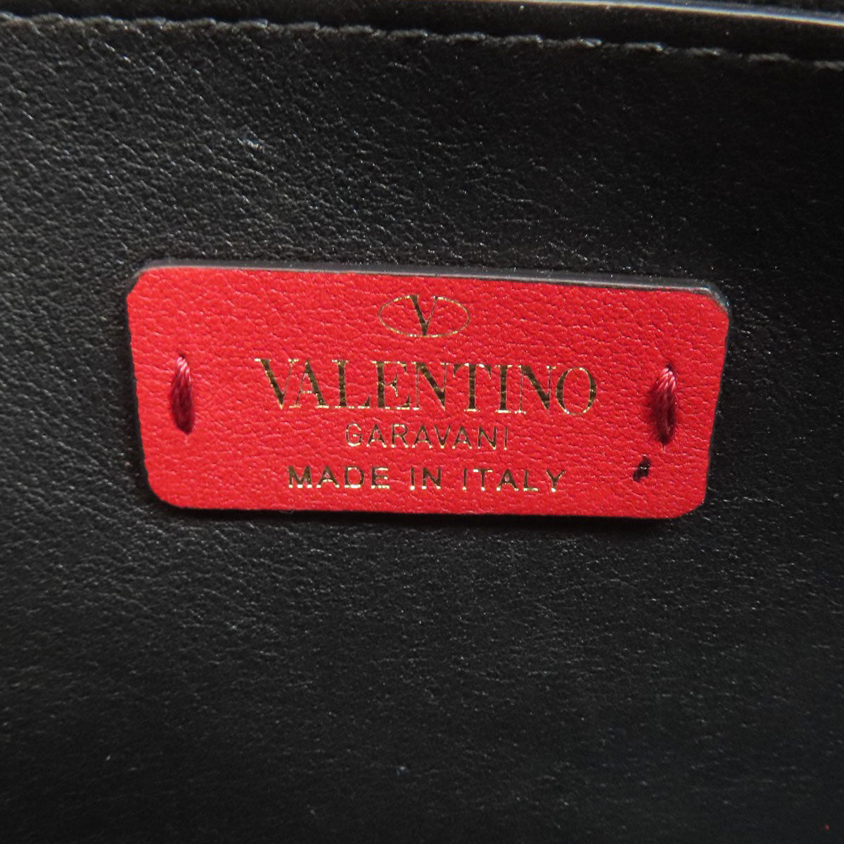 VALENTINO V logo Long wallet (with coin pocket) Calf Ladies [Used]