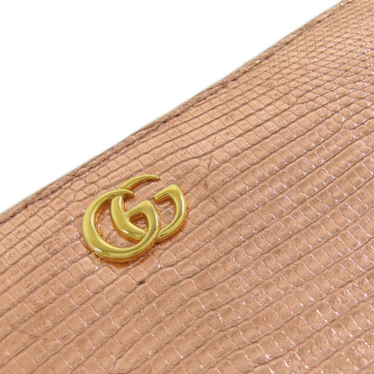 GUCCI 456117 Double G Long wallet (with coin pocket) Leather Ladies [Used]