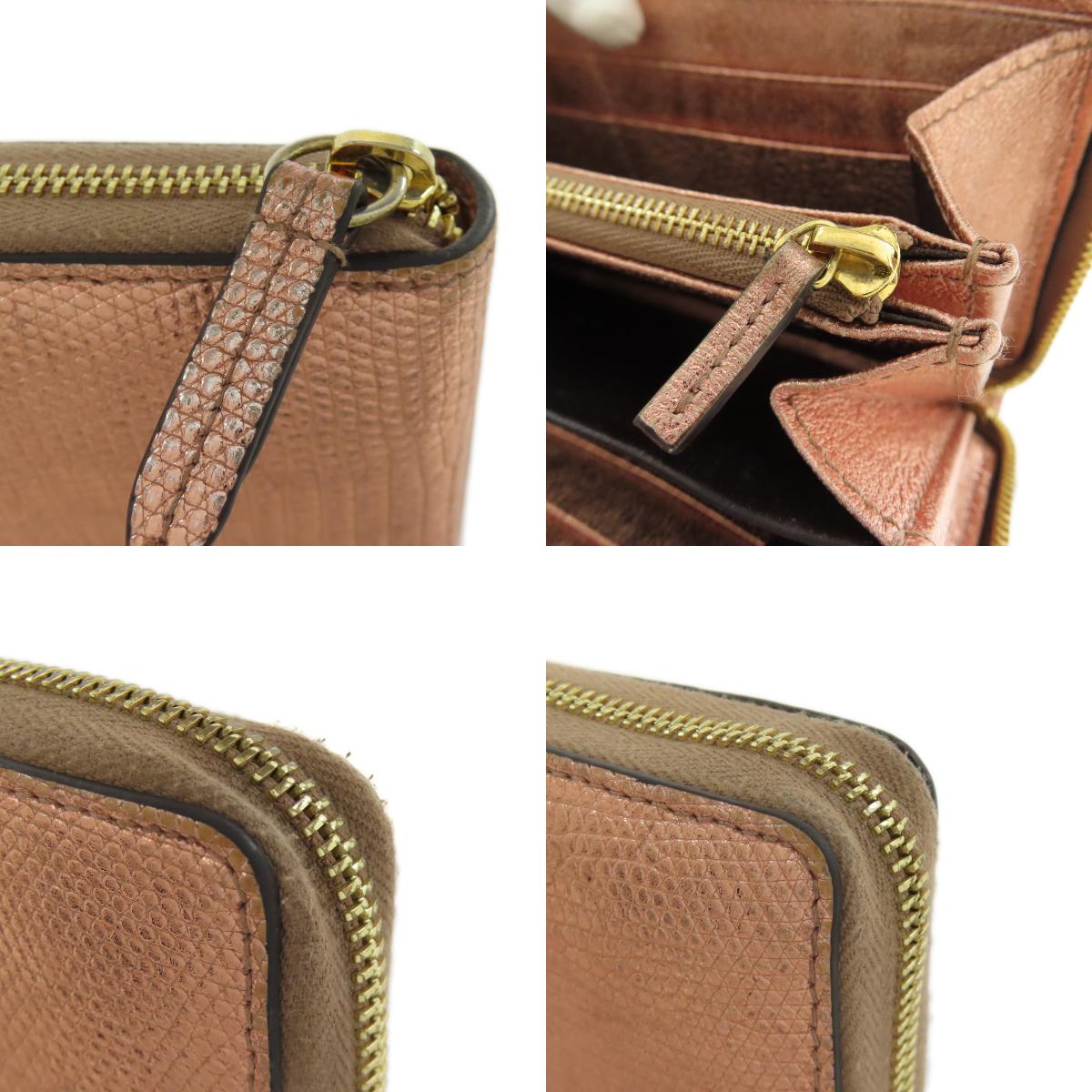 GUCCI 456117 Double G Long wallet (with coin pocket) Leather Ladies [Used]