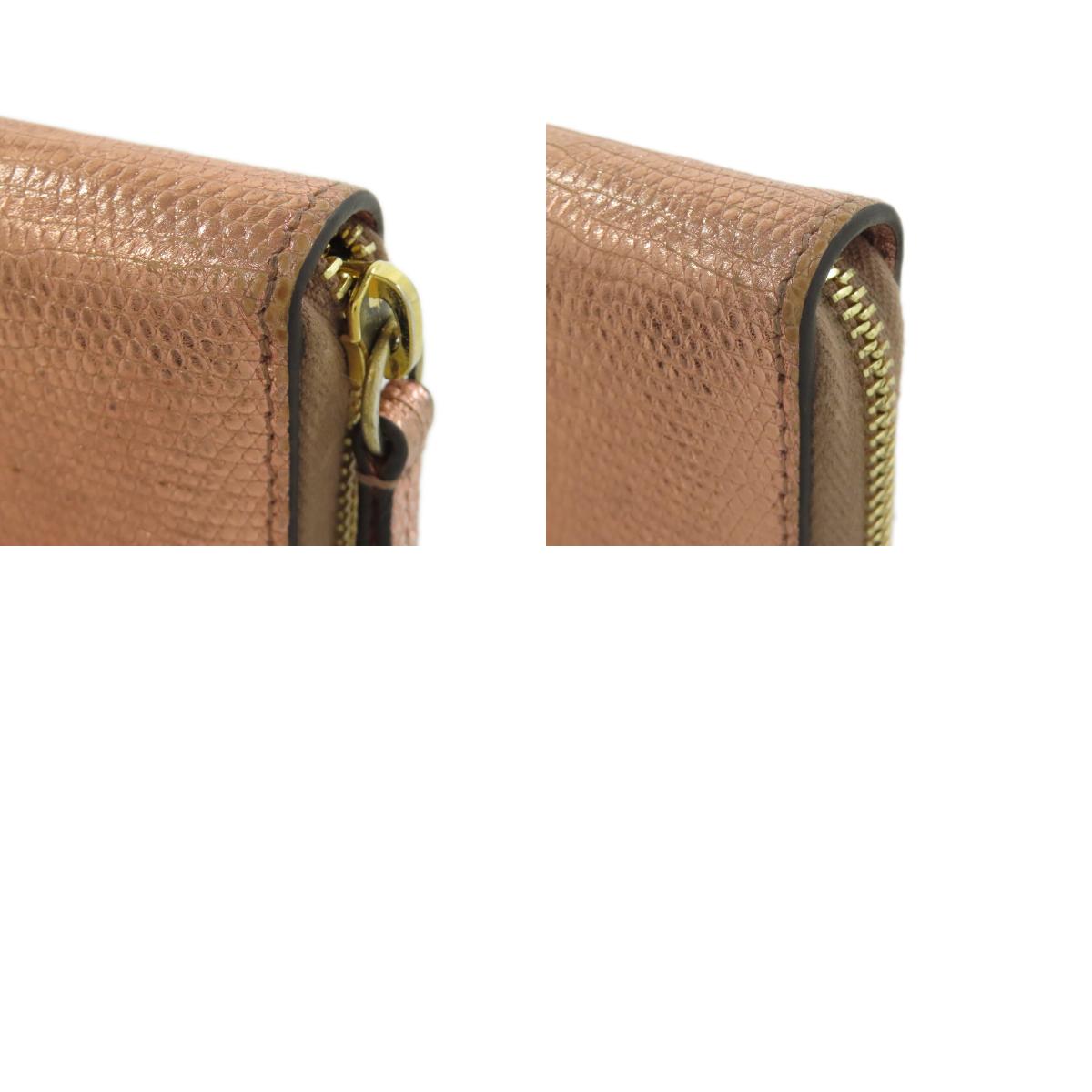 GUCCI 456117 Double G Long wallet (with coin pocket) Leather Ladies [Used]