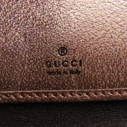 GUCCI 456117 Double G Long wallet (with coin pocket) Leather Ladies [Used]