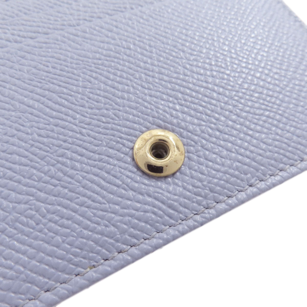 CHRISTIAN DIOR flour Card Case Leather Ladies [Used]