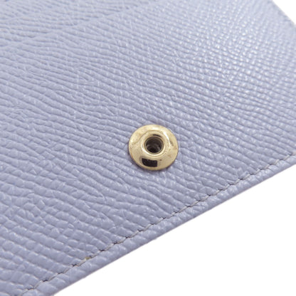 CHRISTIAN DIOR flour Card Case Leather Ladies [Used]