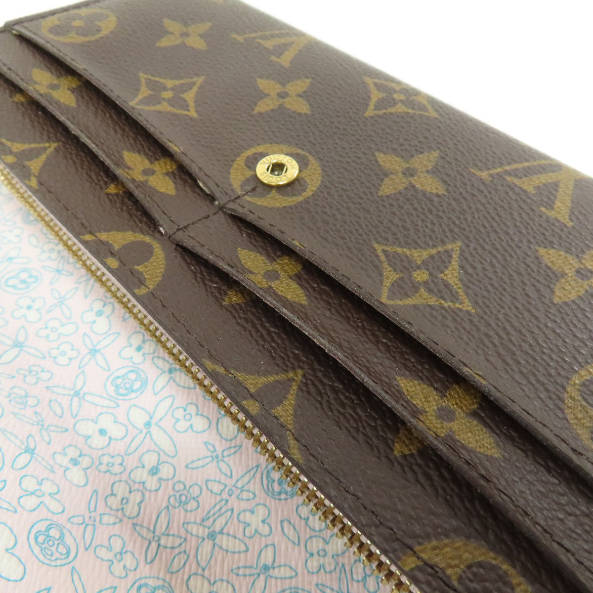 LOUIS VUITTON M60232 Portefeiulle Â· Sarah Fullri Long wallet (with coin pocket) Monogram canvas Ladies [Used]