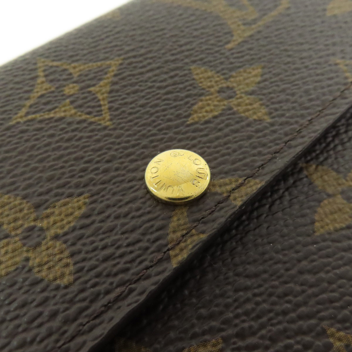 LOUIS VUITTON M60232 Portefeiulle Â· Sarah Fullri Long wallet (with coin pocket) Monogram canvas Ladies [Used]