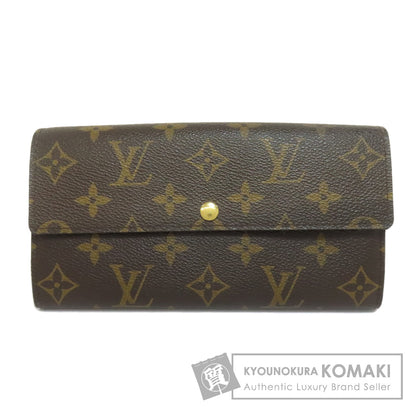 LOUIS VUITTON M60232 Portefeiulle Â· Sarah Fullri Long wallet (with coin pocket) Monogram canvas Ladies [Used]