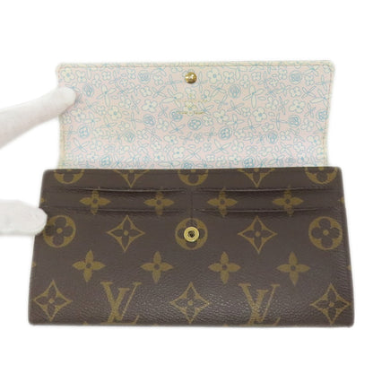 LOUIS VUITTON M60232 Portefeiulle Â· Sarah Fullri Long wallet (with coin pocket) Monogram canvas Ladies [Used]