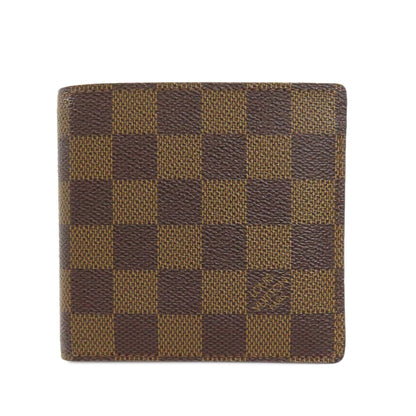 LOUIS VUITTON N61675 Portefeiulle・Marco Bifold Wallet with Coin Pocket Damier canvas Ladies [Used]
