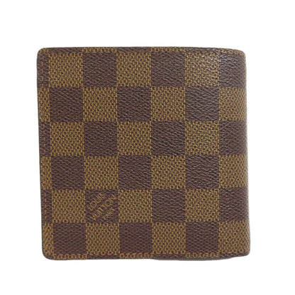LOUIS VUITTON N61675 Portefeiulle・Marco Bifold Wallet with Coin Pocket Damier canvas Ladies [Used]