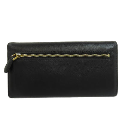 PRADA logo Long wallet (with coin pocket) Safiano Ladies [Used]