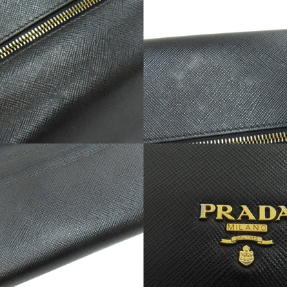 PRADA logo Long wallet (with coin pocket) Safiano Ladies [Used]