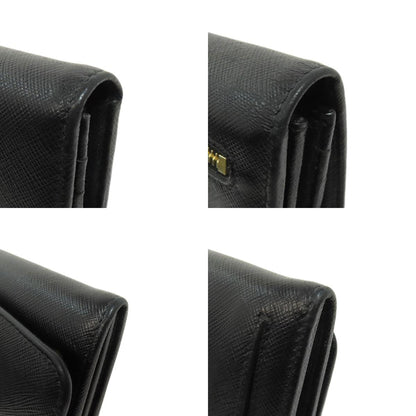 PRADA logo Long wallet (with coin pocket) Safiano Ladies [Used]