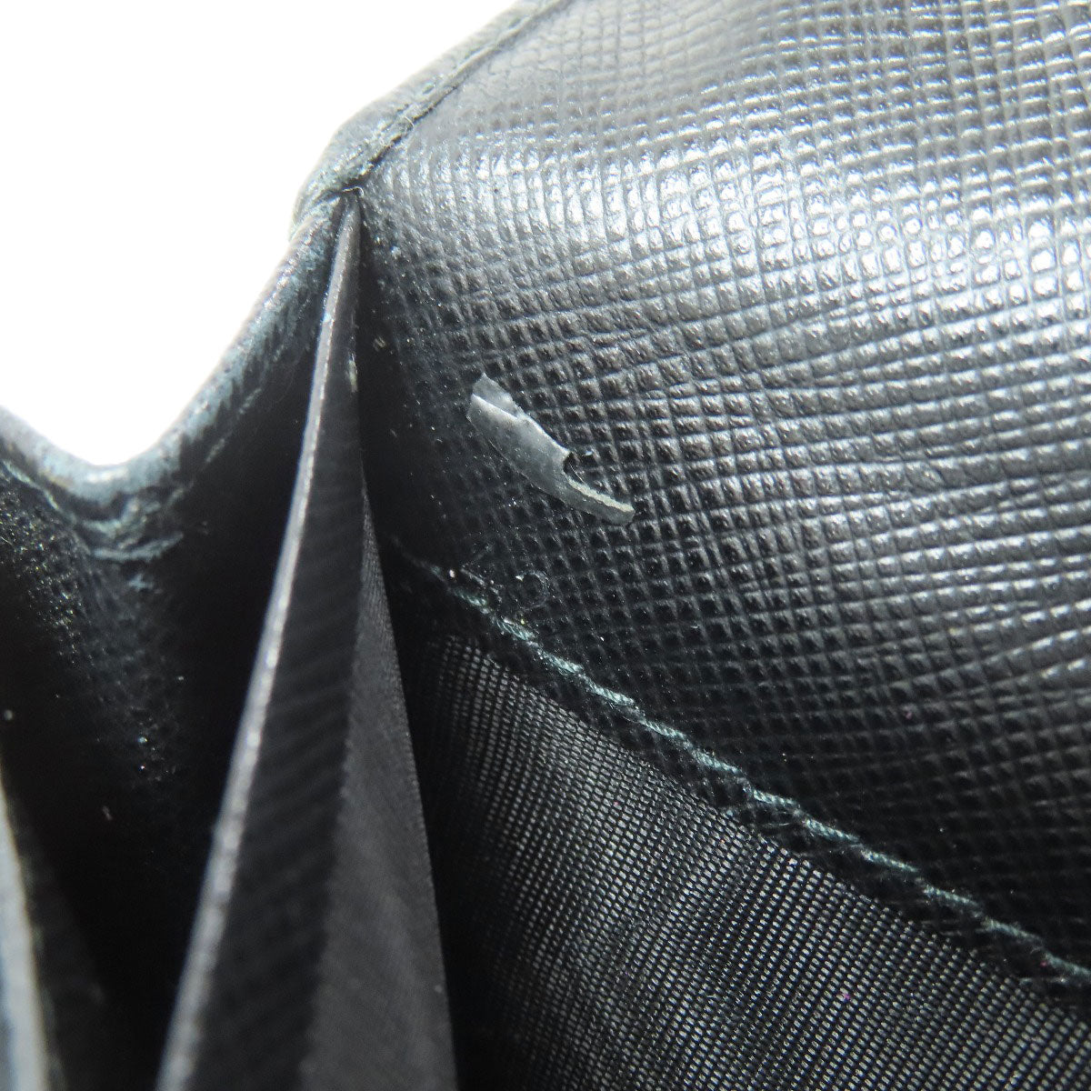 PRADA logo Long wallet (with coin pocket) Safiano Ladies [Used]