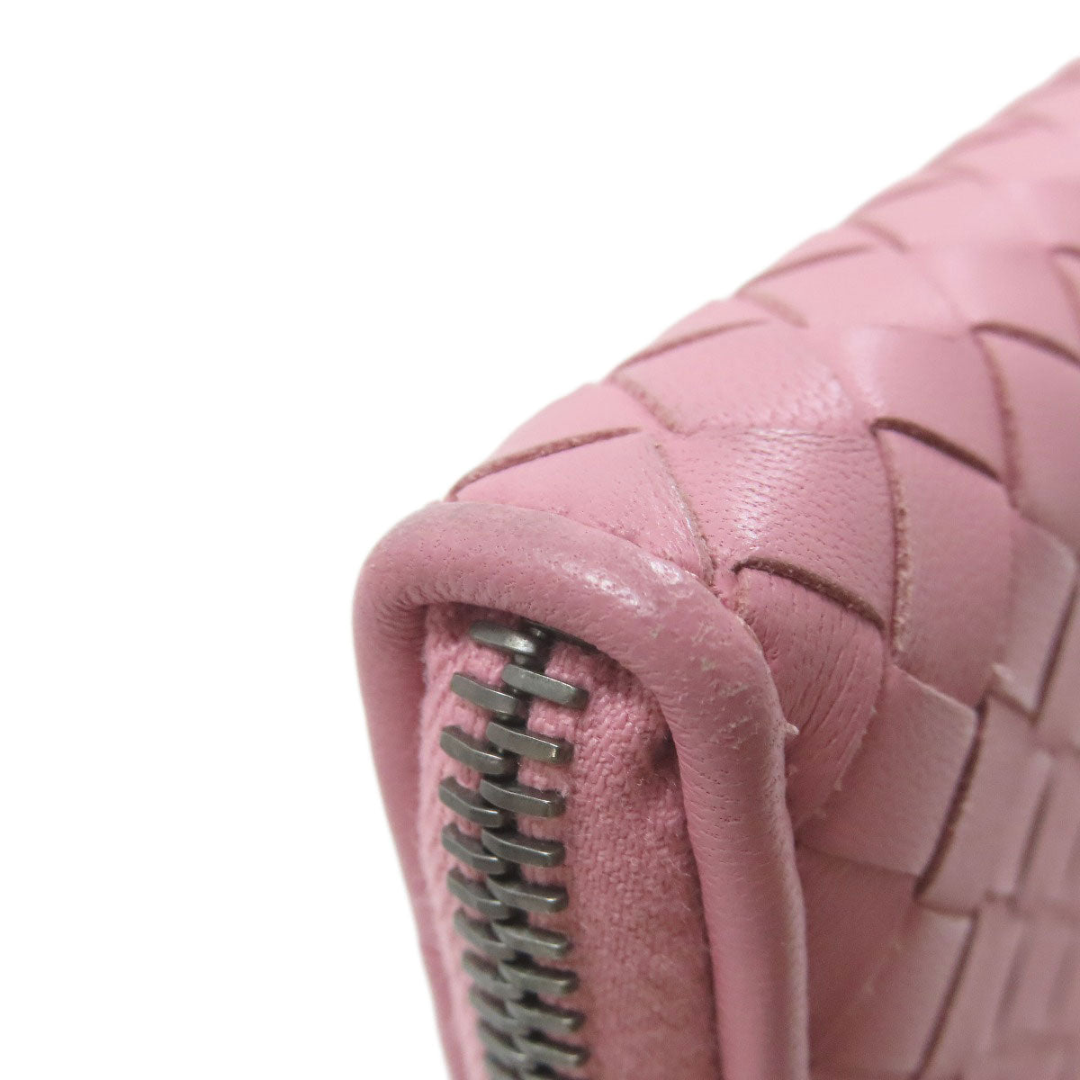 BOTTEGA VENETA   Intrecciato Long wallet (with coin pocket)  Leather Ladies [Used]