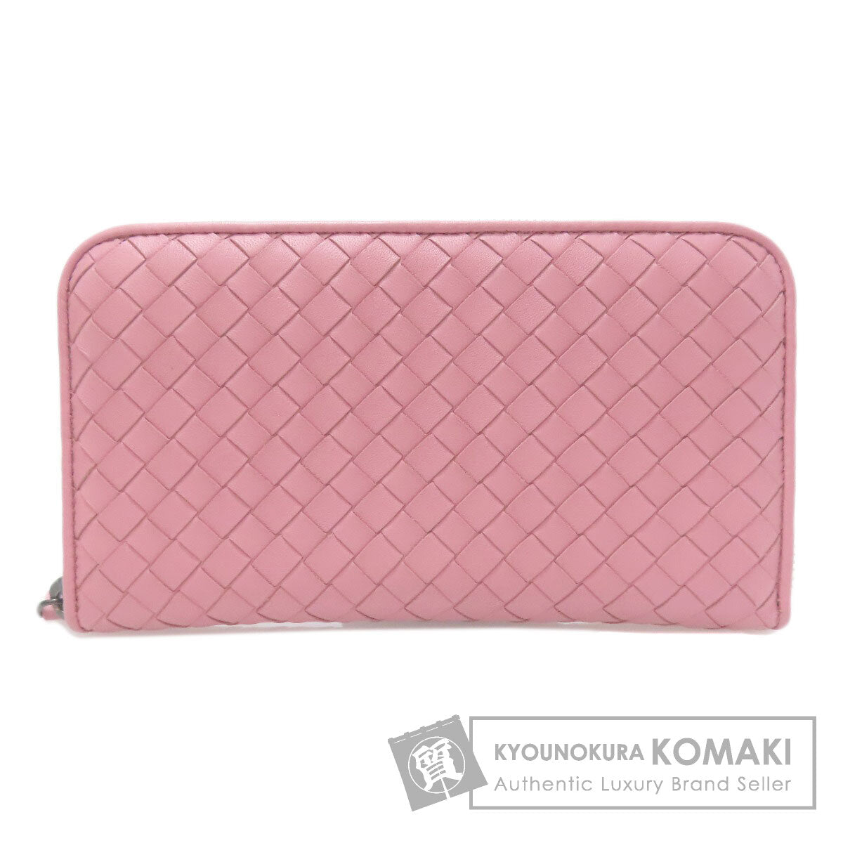 BOTTEGA VENETA   Intrecciato Long wallet (with coin pocket)  Leather Ladies [Used]
