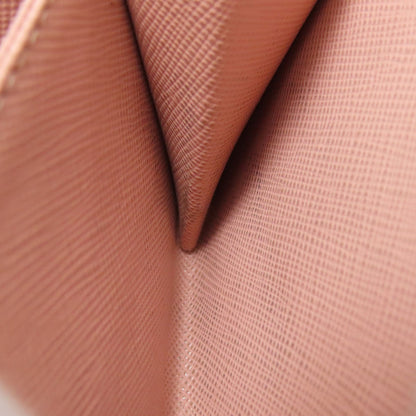 PRADA Saffiano Logo Hardware coin purse Leather Ladies [Used]