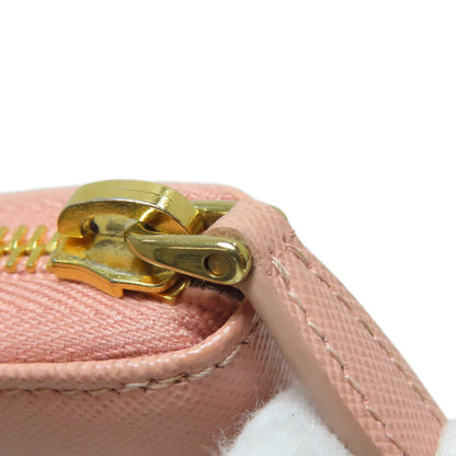 PRADA Saffiano Logo Hardware coin purse Leather Ladies [Used]