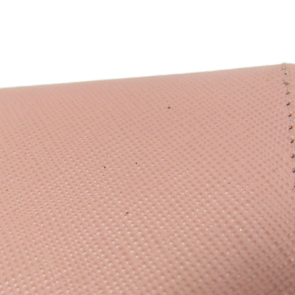 PRADA Saffiano Logo Hardware coin purse Leather Ladies [Used]