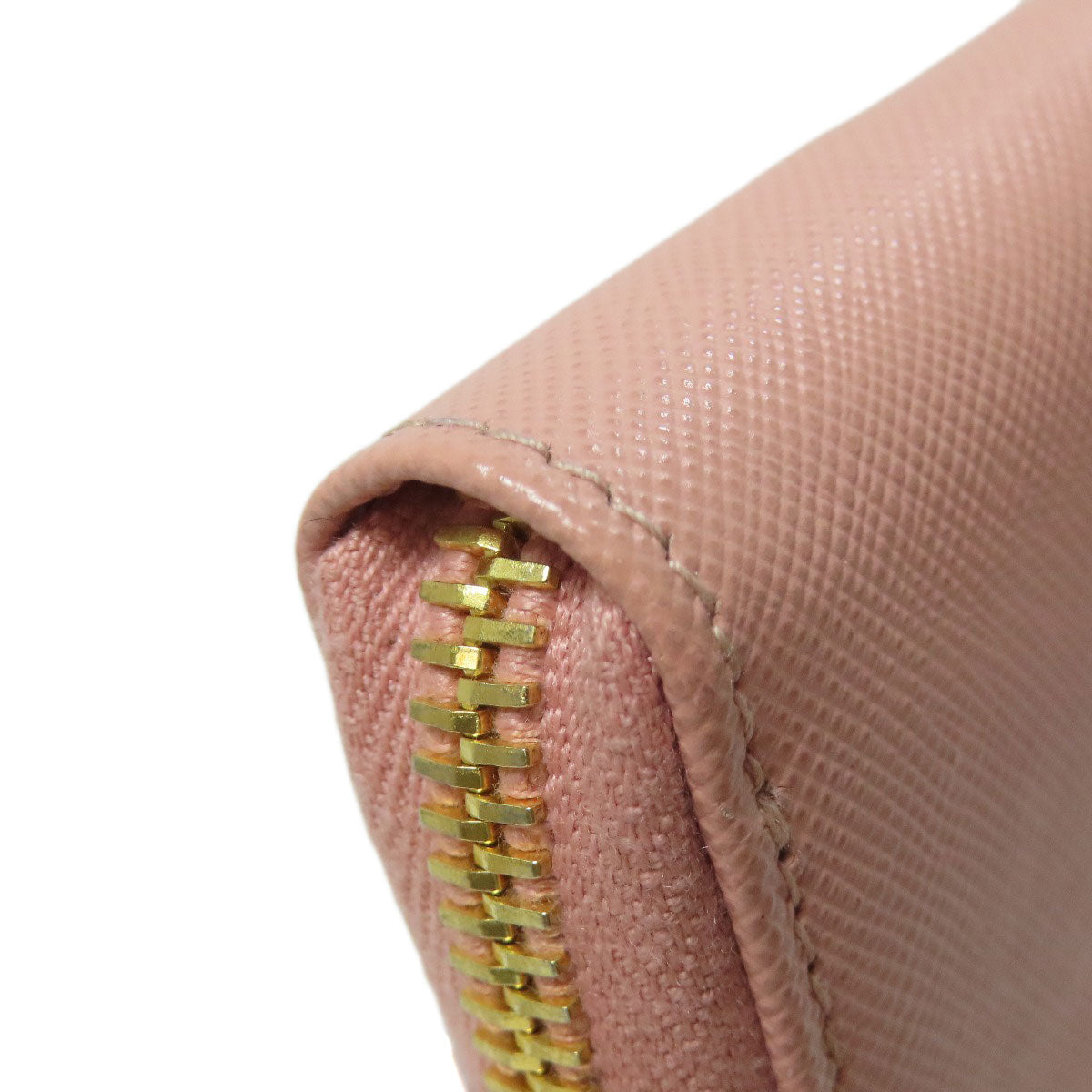 PRADA Saffiano Logo Hardware coin purse Leather Ladies [Used]