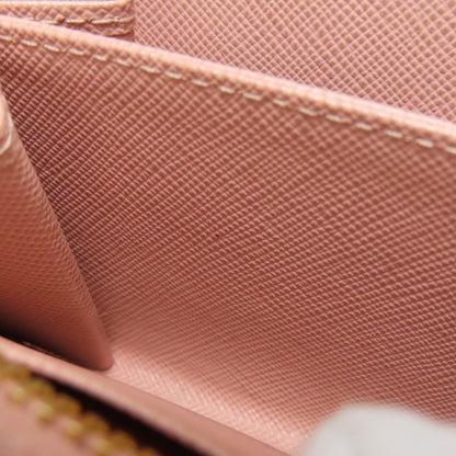 PRADA Saffiano Logo Hardware coin purse Leather Ladies [Used]