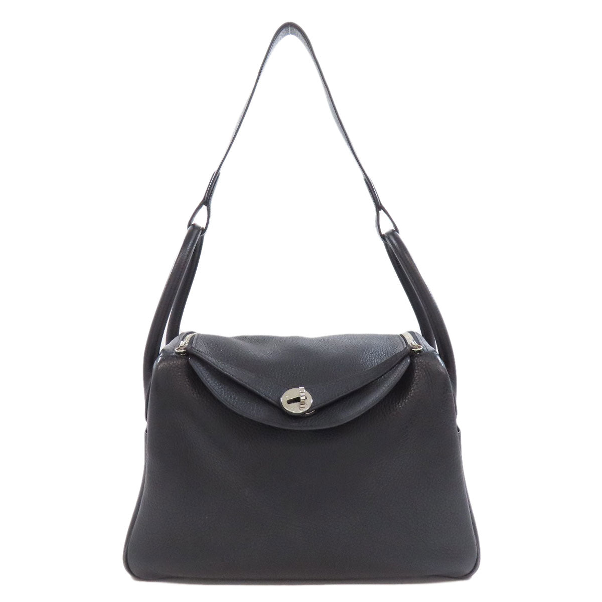 HERMES Lindy 30 SilverHardware Handbag Taurillon Clemence Ladies [Used]