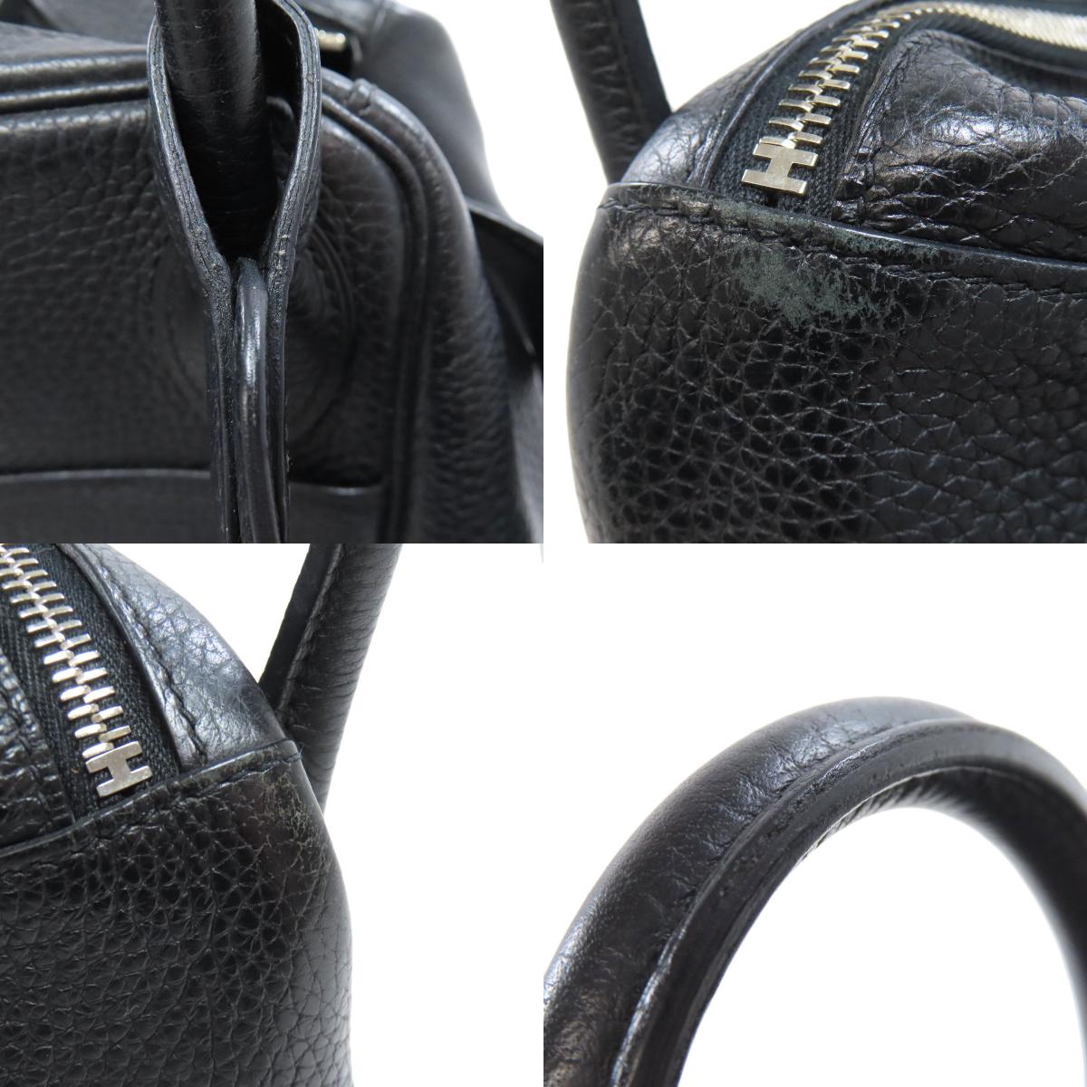 HERMES Lindy 30 SilverHardware Handbag Taurillon Clemence Ladies [Used]