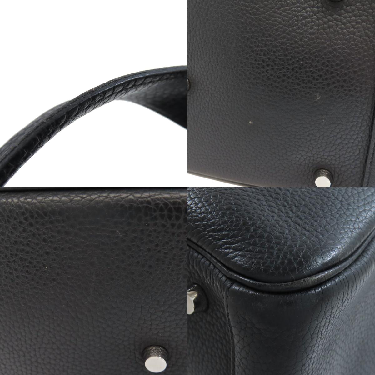 HERMES Lindy 30 SilverHardware Handbag Taurillon Clemence Ladies [Used]