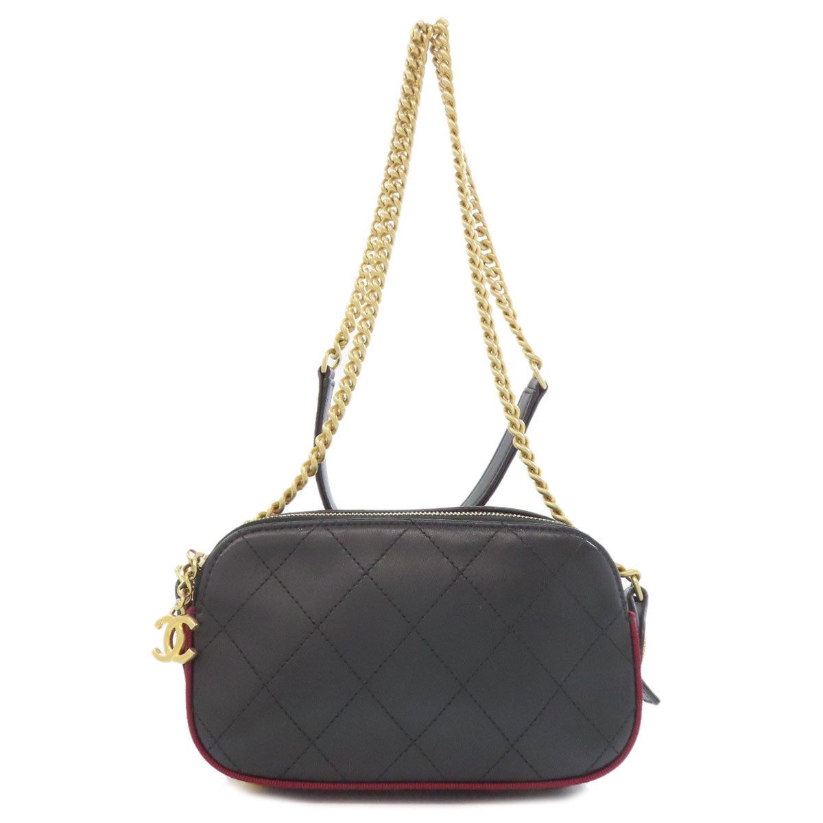 CHANEL ChainShoulder Matelasse GoldHardware Shoulder Bag Calf Ladies [Used]