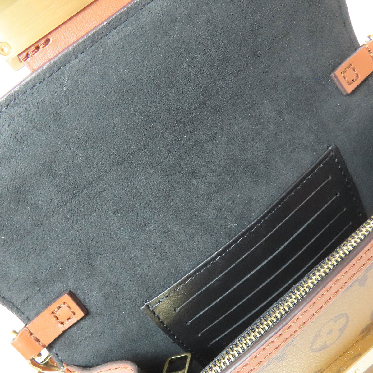 LOUIS VUITTON M68746 Portefeiulle Dauphine Shoulder Bag Monogram reverse Ladies [Used]