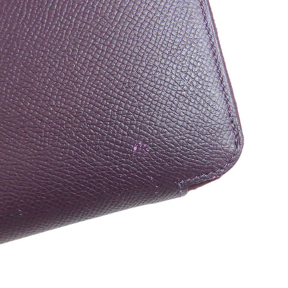 HERMES Azap Silkin Long SilverHardware Long wallet (with coin pocket) Epsom Ladies [Used]