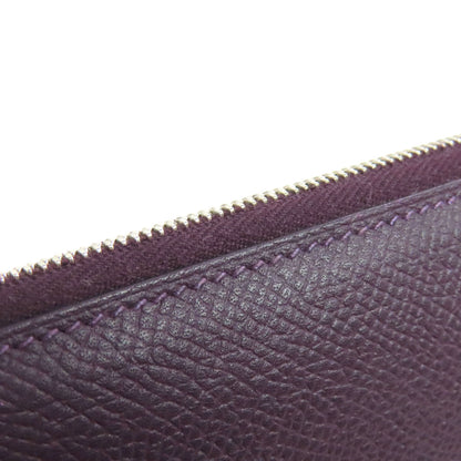 HERMES Azap Silkin Long SilverHardware Long wallet (with coin pocket) Epsom Ladies [Used]
