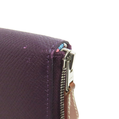 HERMES Azap Silkin Long SilverHardware Long wallet (with coin pocket) Epsom Ladies [Used]