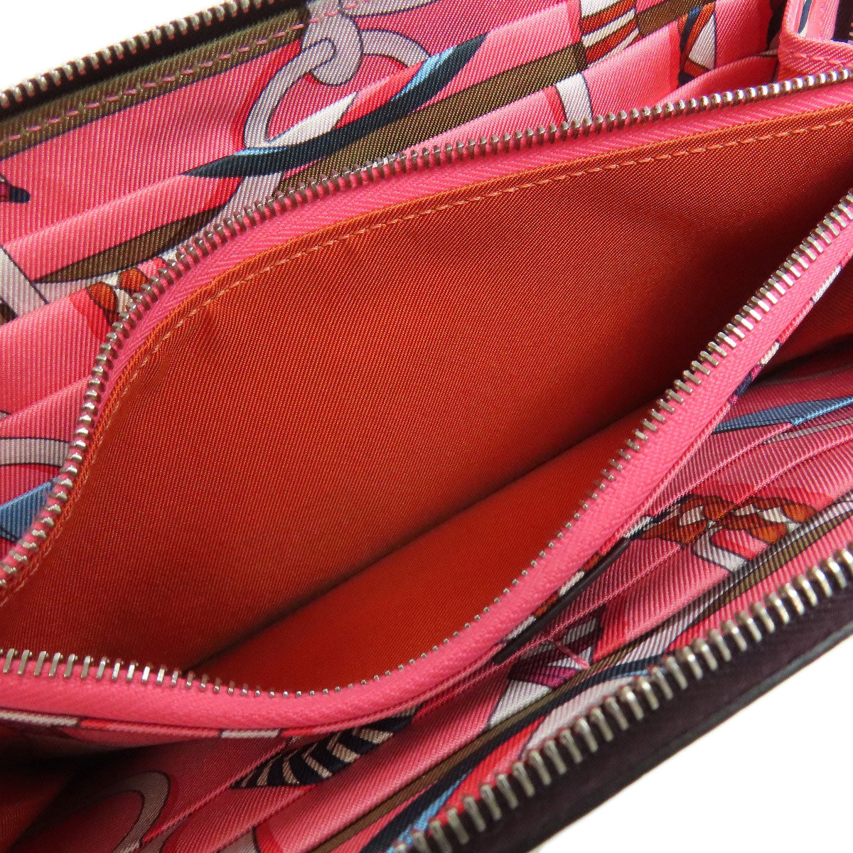 HERMES Azap Silkin Long SilverHardware Long wallet (with coin pocket) Epsom Ladies [Used]