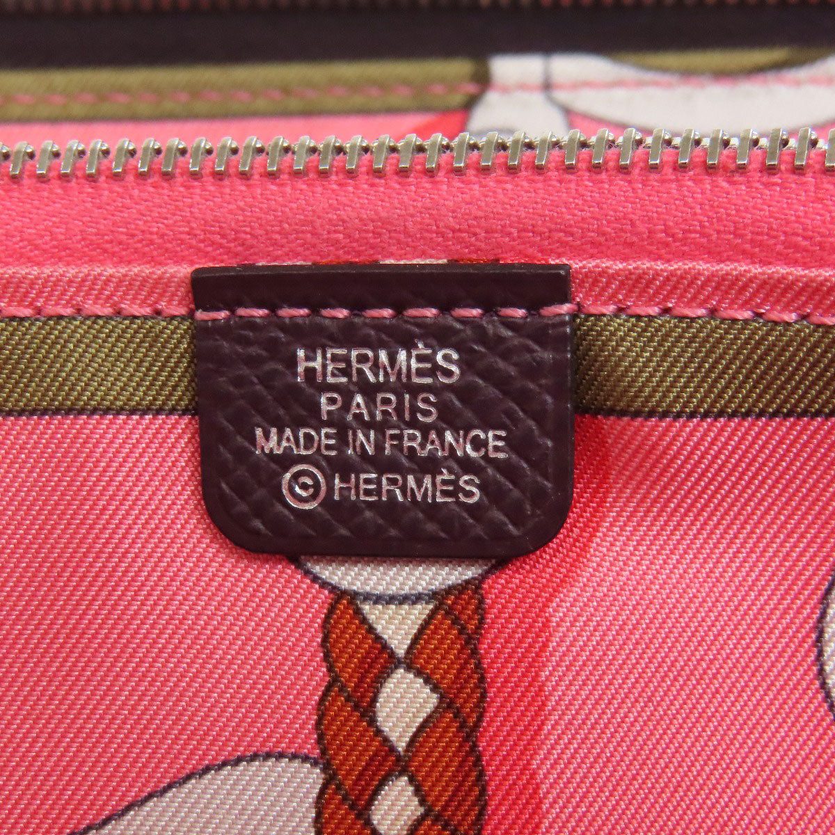 HERMES Azap Silkin Long SilverHardware Long wallet (with coin pocket) Epsom Ladies [Used]