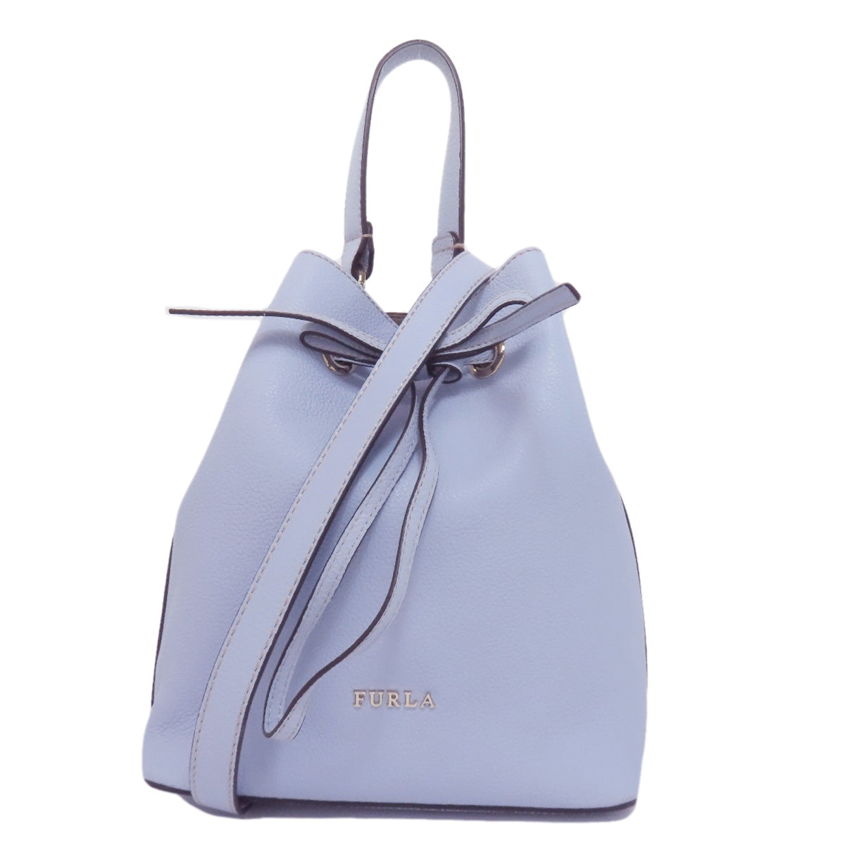 Furla Ribbon 2WAY Handbag Leather Ladies [Used]