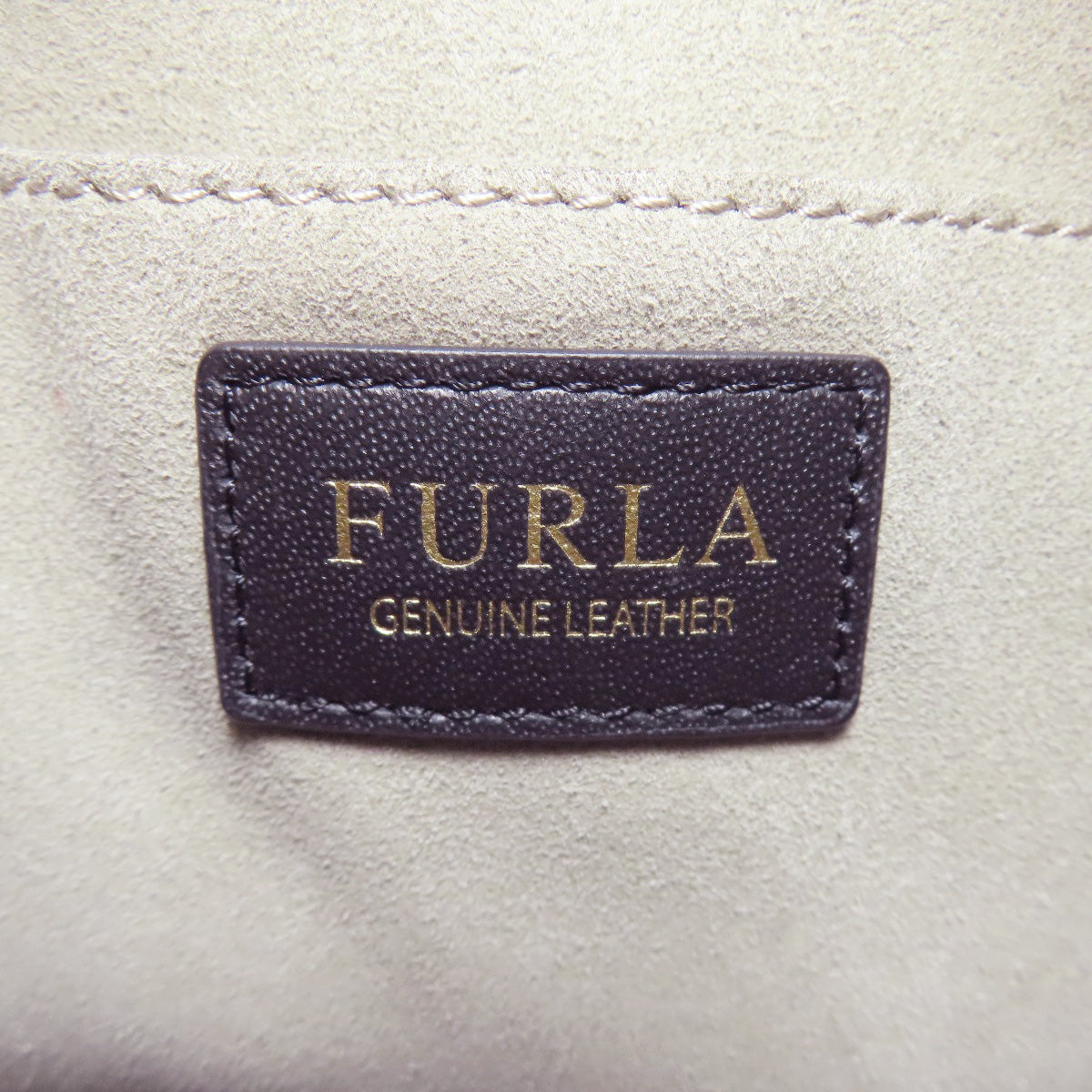 Furla Ribbon 2WAY Handbag Leather Ladies [Used]