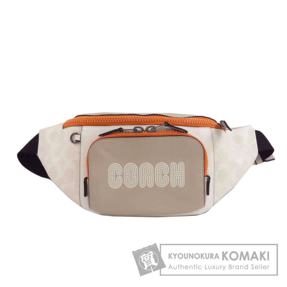 COACH C8129 logo body bag Leather Ladies [Used]