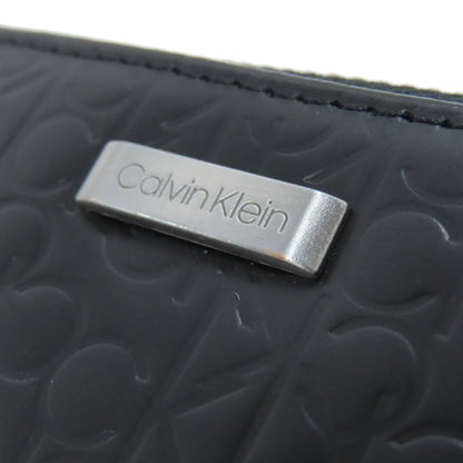 Calvin Klein logo Long wallet (with coin pocket) Leather Ladies [Used]