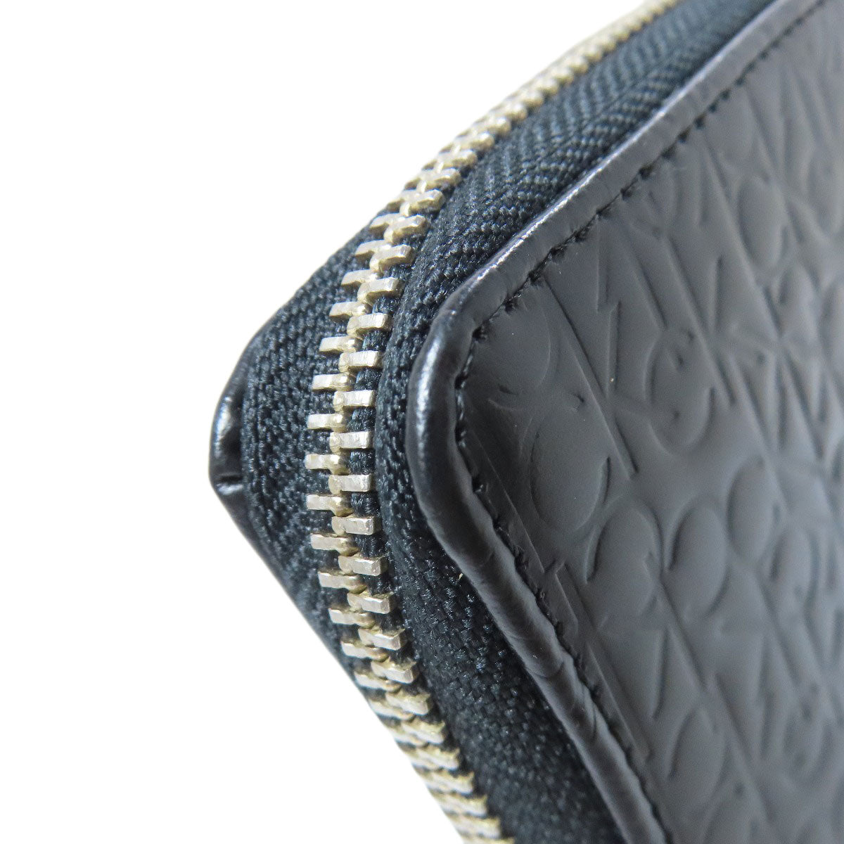 Calvin Klein logo Long wallet (with coin pocket) Leather Ladies [Used]