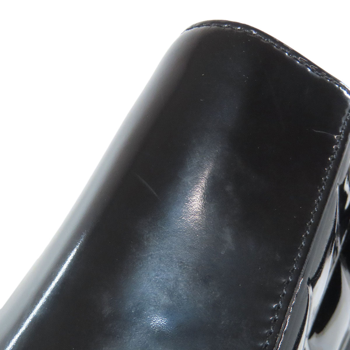 CHANEL Choco Bar SilverHardware Tote Bag Enamel Ladies [Used]