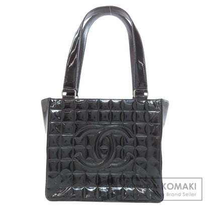 CHANEL Choco Bar SilverHardware Tote Bag Enamel Ladies [Used]