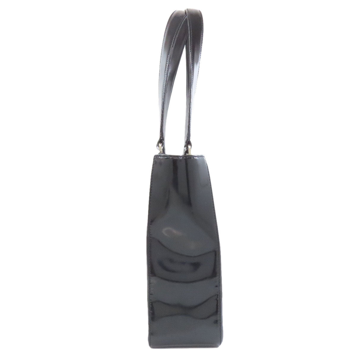 CHANEL Choco Bar SilverHardware Tote Bag Enamel Ladies [Used]