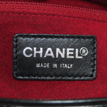 CHANEL Choco Bar SilverHardware Tote Bag Enamel Ladies [Used]